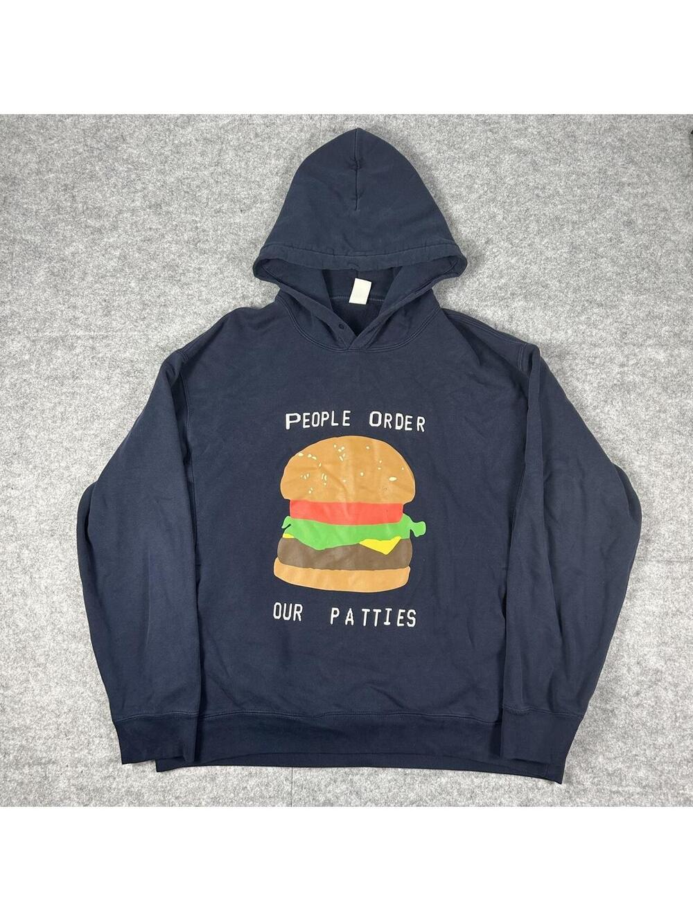 CPFM X SPONGBOB Krabby Patty Double Sided Hoodie Size Large Streetwear